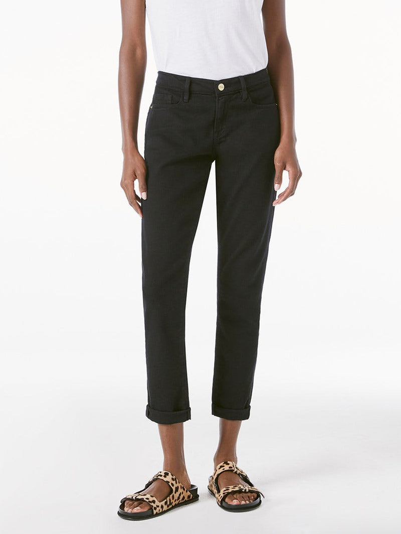 Le Garcon Girlfriend Jean - Noir-FRAME-Over the Rainbow