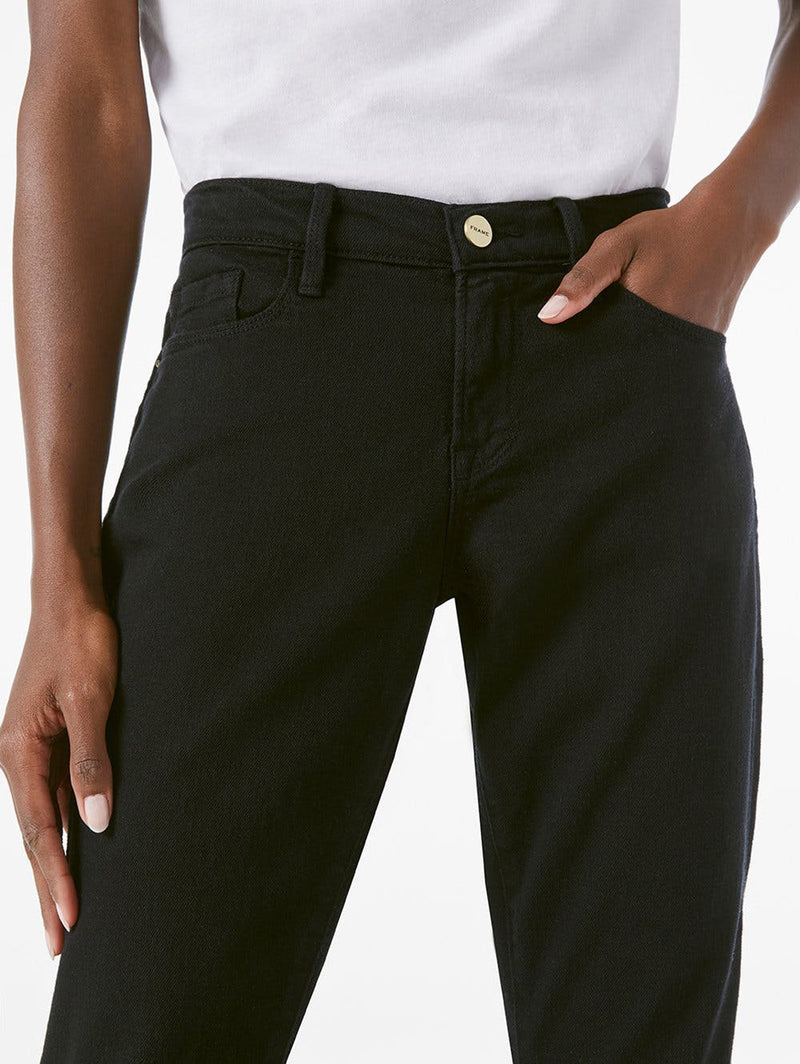 Le Garcon Girlfriend Jean - Noir-FRAME-Over the Rainbow