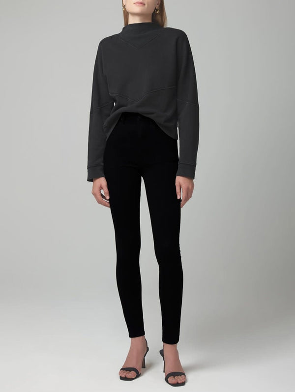 Chrissy High Skinny Jean - Plush Black-Citizens of Humanity-Over the Rainbow