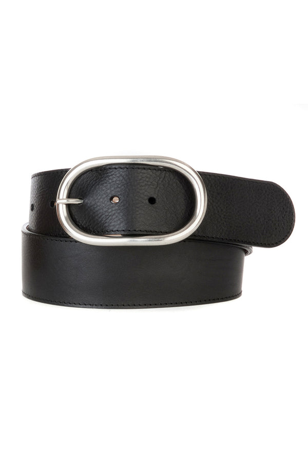 Fia Leather Belt - Black + Tan-Brave Leather-Over the Rainbow