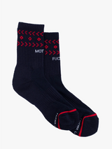 Baby Steps Sock - Navy Pattern-Mother-Over the Rainbow