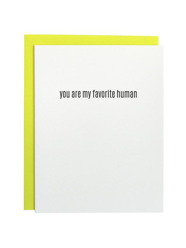 Fave Human Greeting Card-CHEZ GAGNE LETTERPRESS-Over the Rainbow