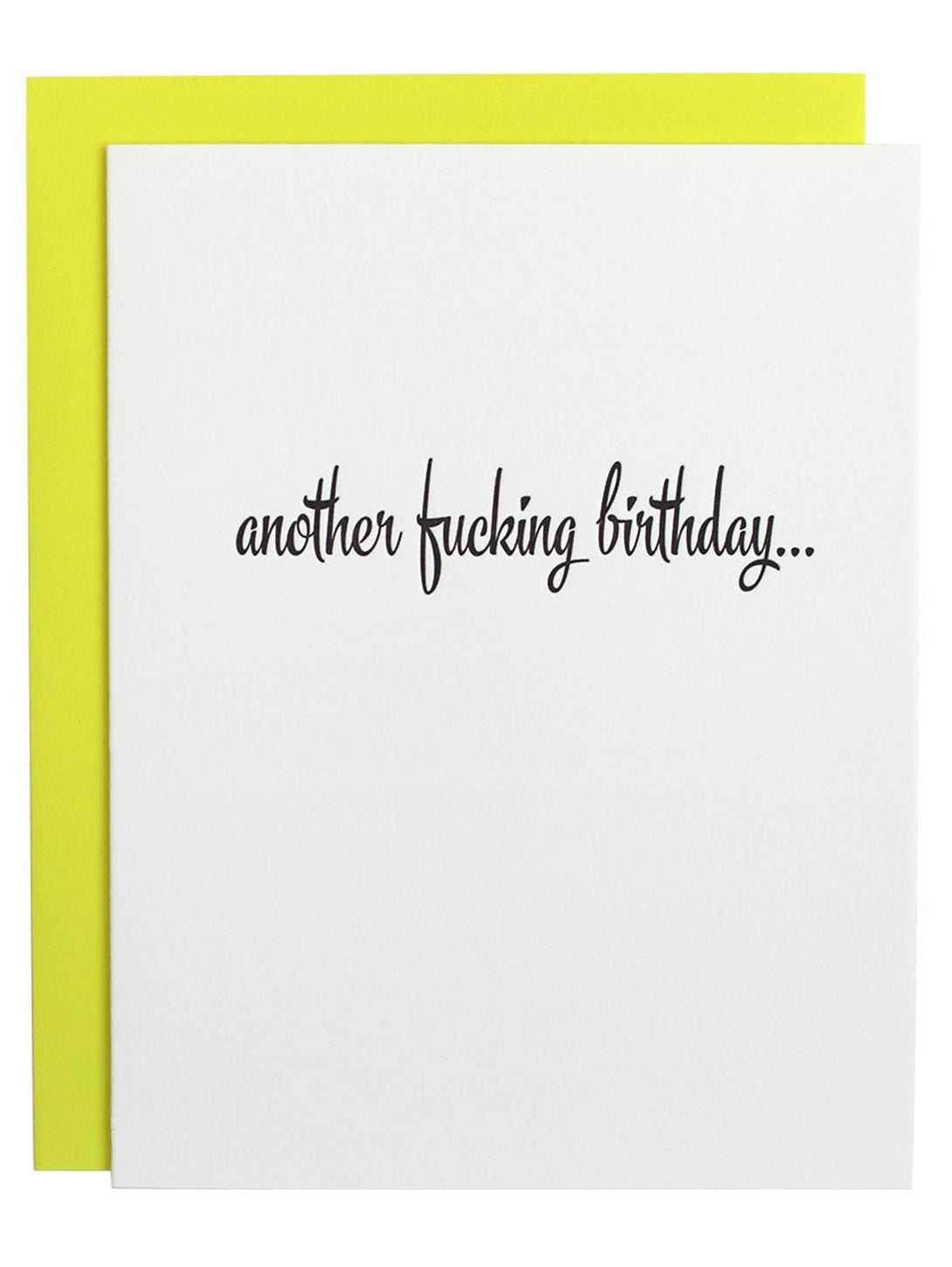 Another F'ing Bday - Letterpress Card-CHEZ GAGNE LETTERPRESS-Over the Rainbow