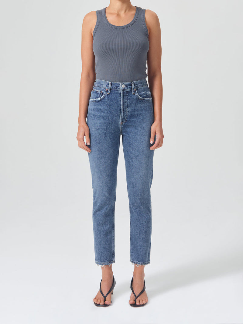Agolde riley high rise slim cheap crop jeans