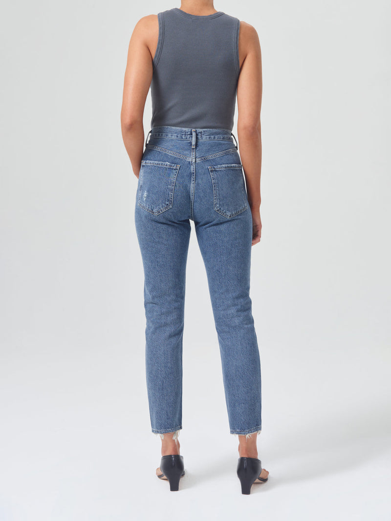 Riley High Rise Crop Straight Leg Jean - Frequency-AGOLDE-Over the Rainbow
