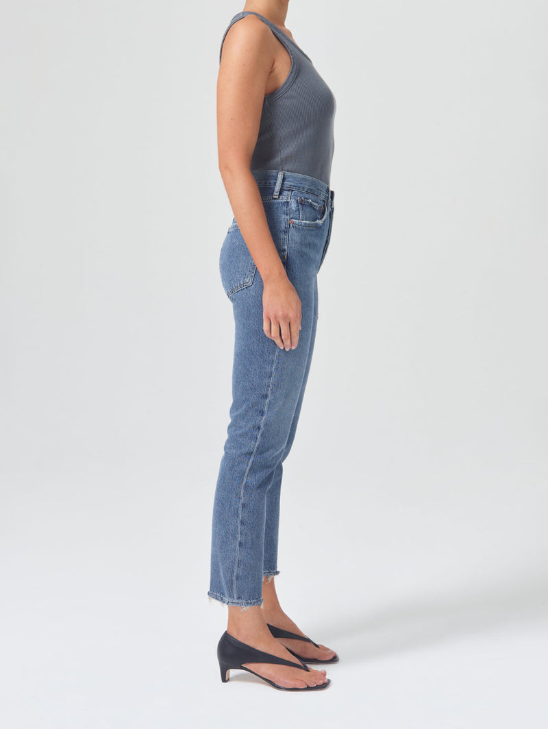 Riley High Rise Crop Straight Leg Jean - Frequency-AGOLDE-Over the Rainbow