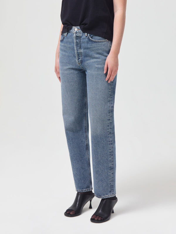 90's Pinch Waist High Rise Straight Jean - Navigate-AGOLDE-Over the Rainbow