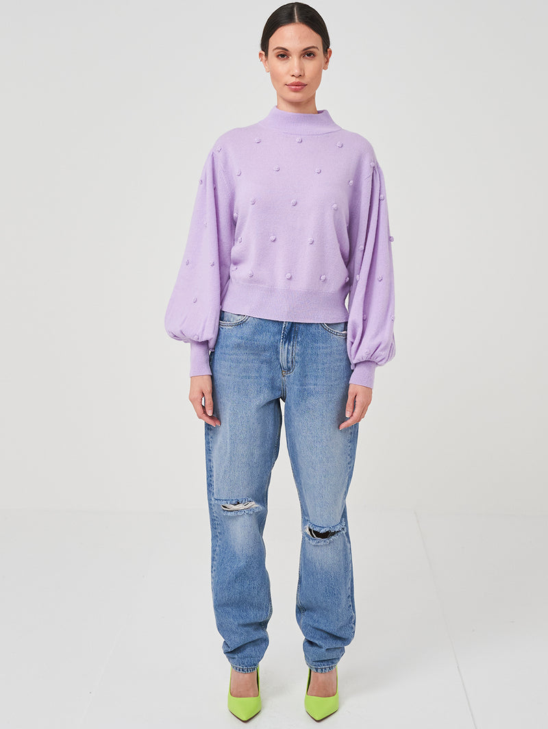 Bonny Bobble Sweater - Lilac-BRODIE-Over the Rainbow