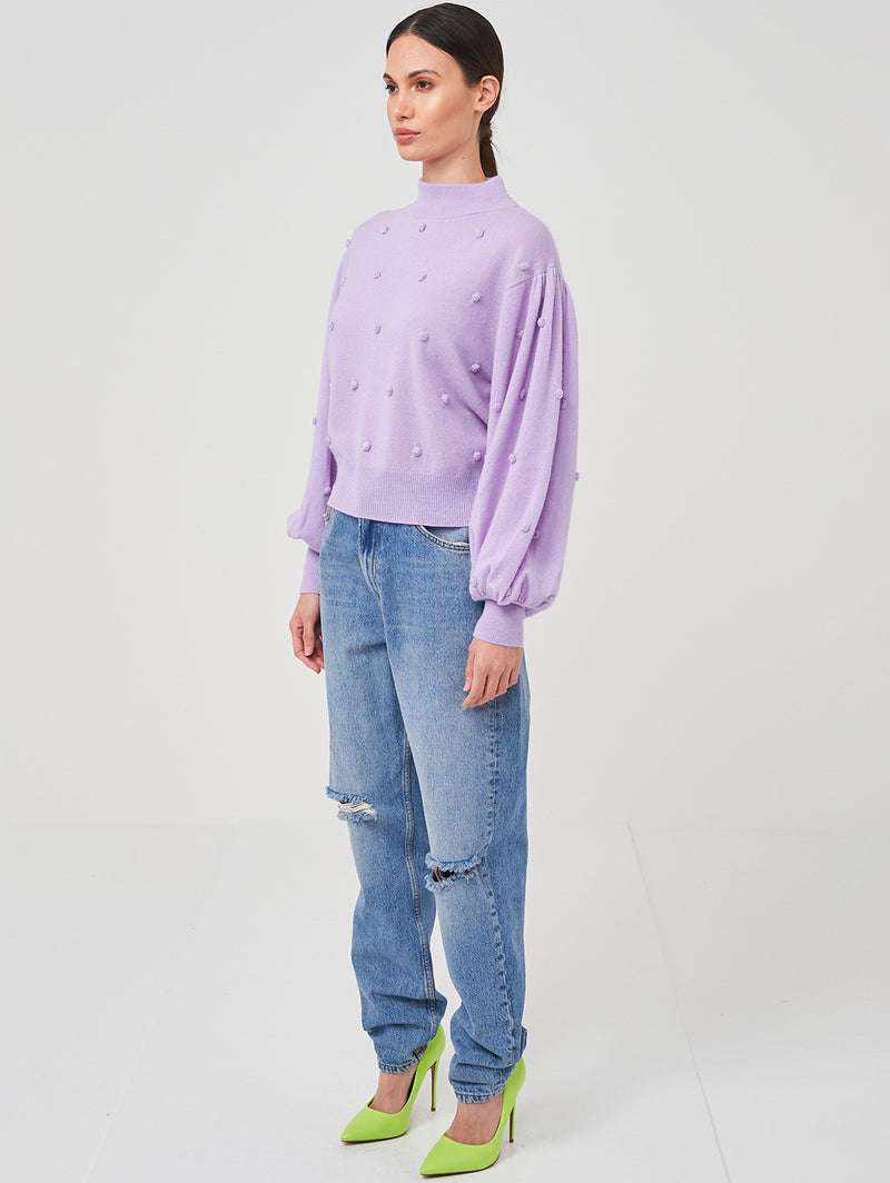 Bonny Bobble Sweater - Lilac-BRODIE-Over the Rainbow