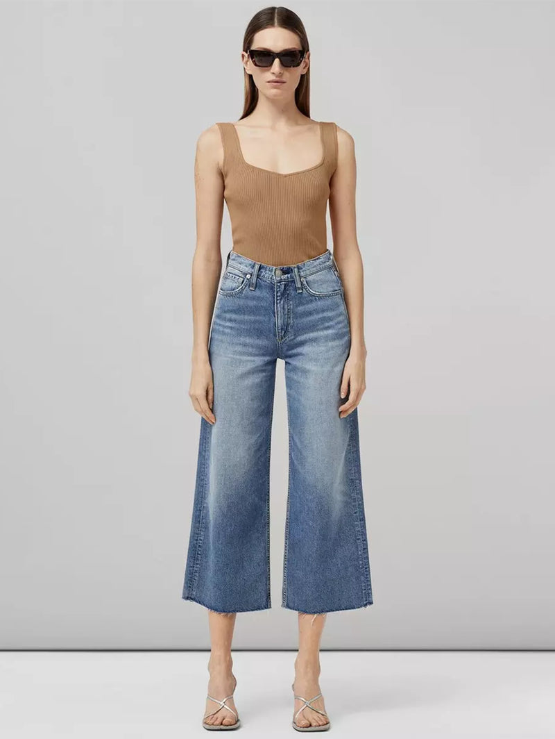 Andi High Rise Wide Leg Jean - Quinn-RAG + BONE-Over the Rainbow