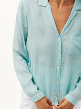 Notched Collar Shirt-Bella Dahl-Over the Rainbow
