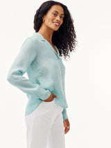 Notched Collar Shirt-Bella Dahl-Over the Rainbow