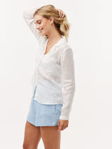 Notched Collar Shirt-Bella Dahl-Over the Rainbow