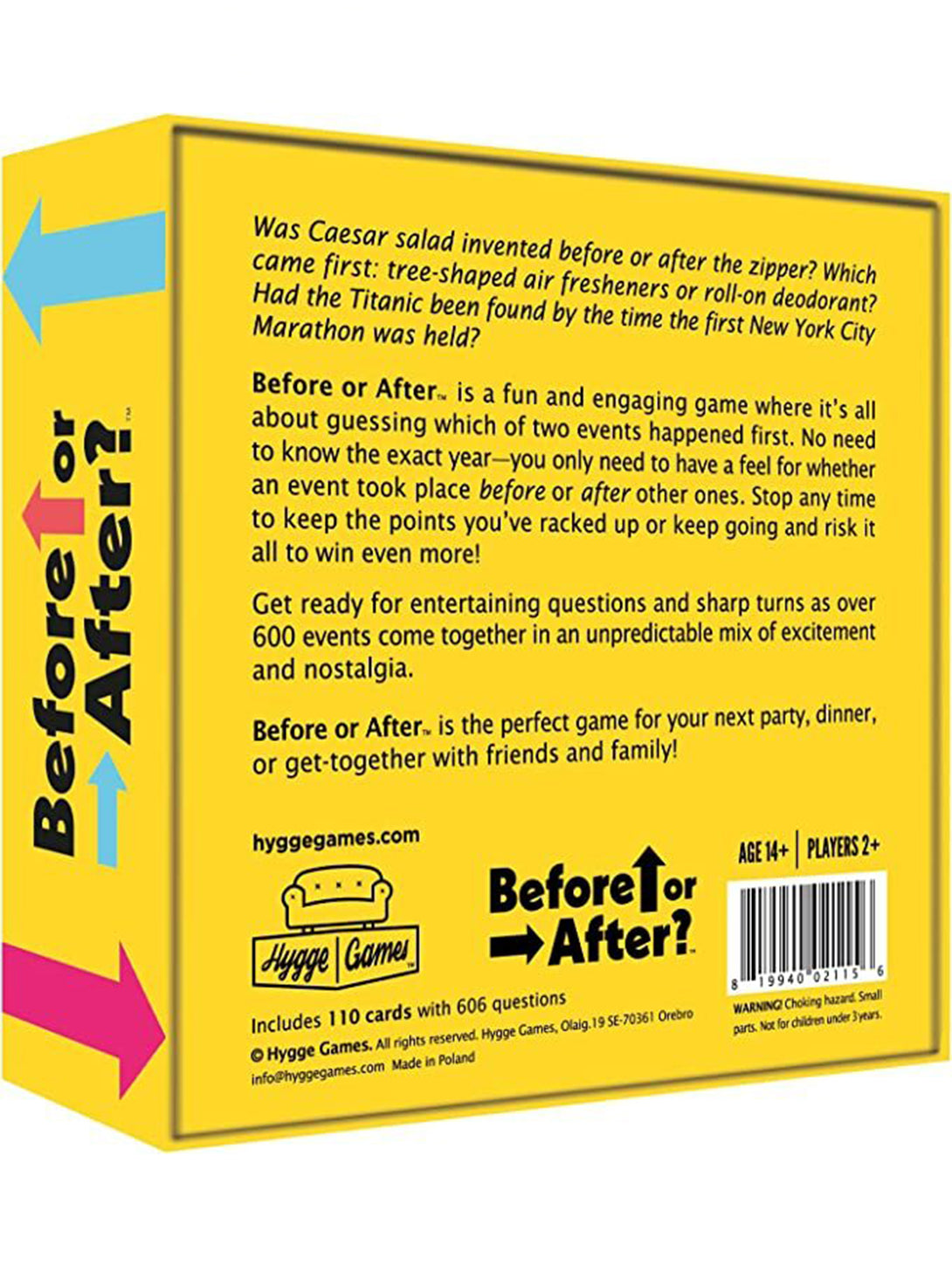 Board Game - Before or After-HYGGE GAMES-Over the Rainbow