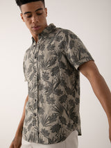 Carson Short Sleeve Shirt - Jungle Foliage Olive-Rails-Over the Rainbow