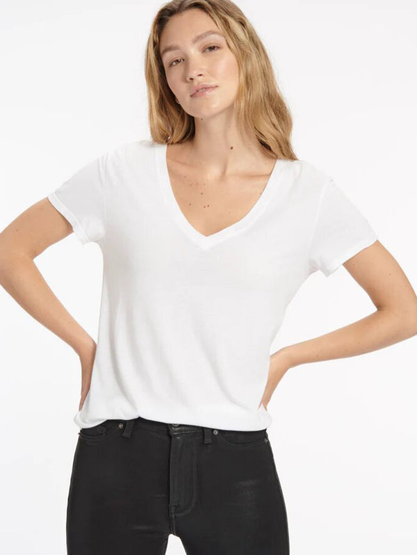 Kate V-Neck Tee-SPLENDID-Over the Rainbow