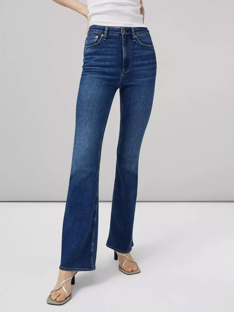 Casey High Waist Flare Jean - Selina-RAG + BONE-Over the Rainbow