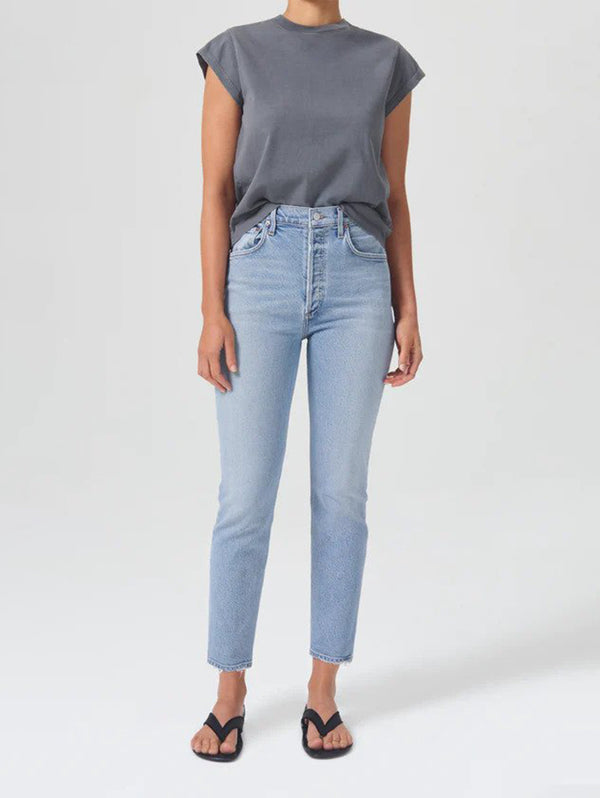 Riley High Rise Crop Straight Jean - Dynamic-AGOLDE-Over the Rainbow