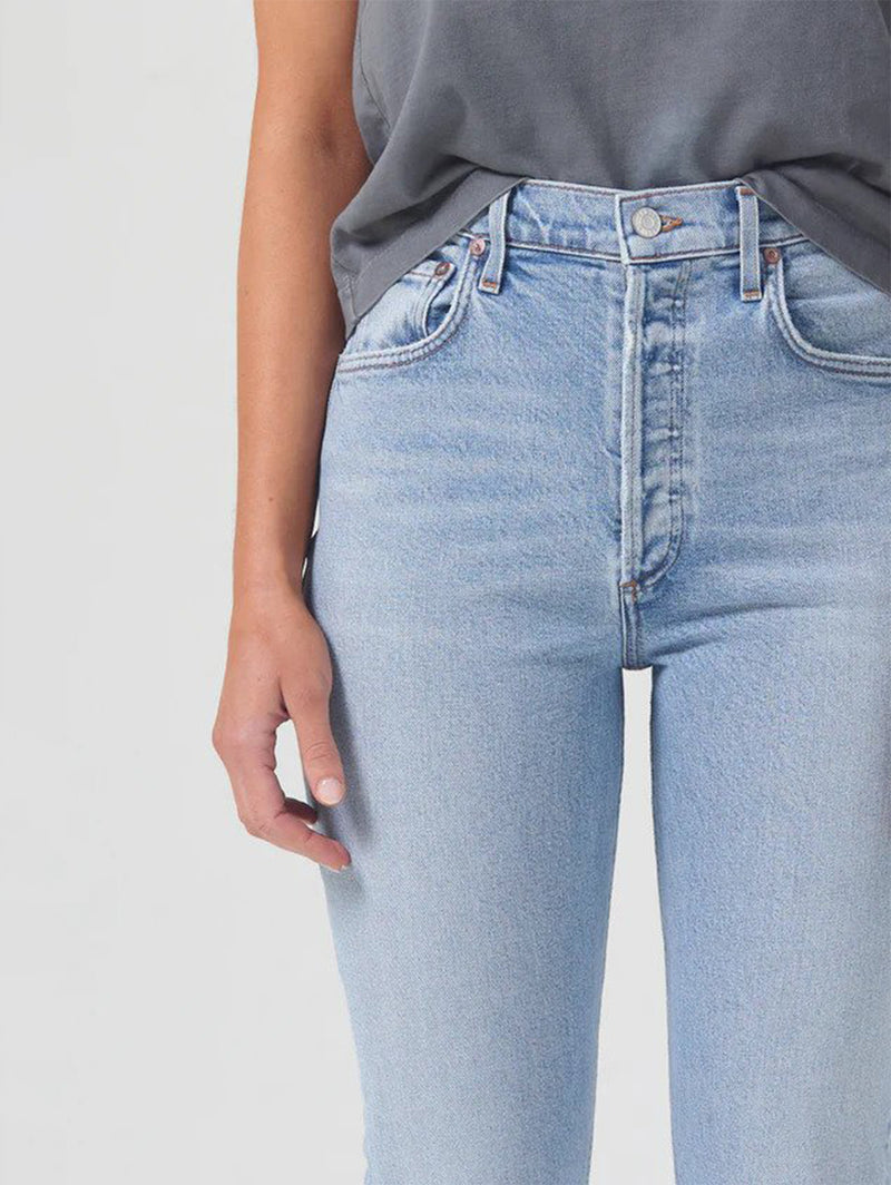 Riley High Rise Crop Straight Jean - Dynamic-AGOLDE-Over the Rainbow