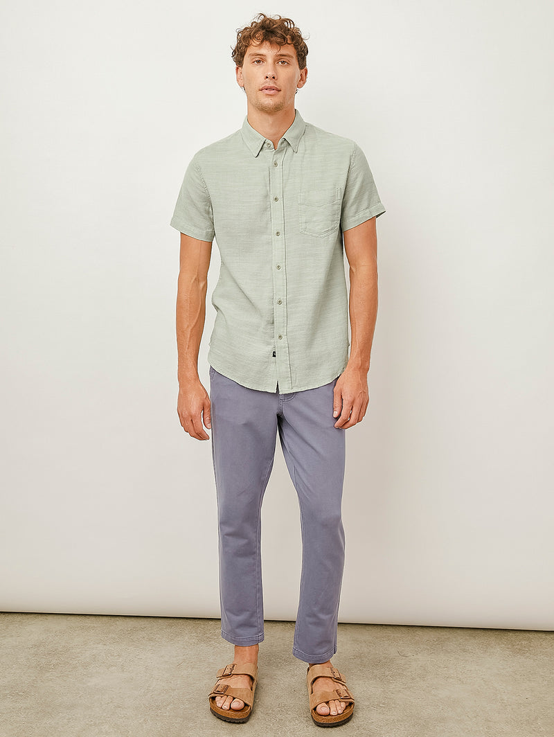 Fairfax Short Sleeve Shirt - Sage-Rails-Over the Rainbow