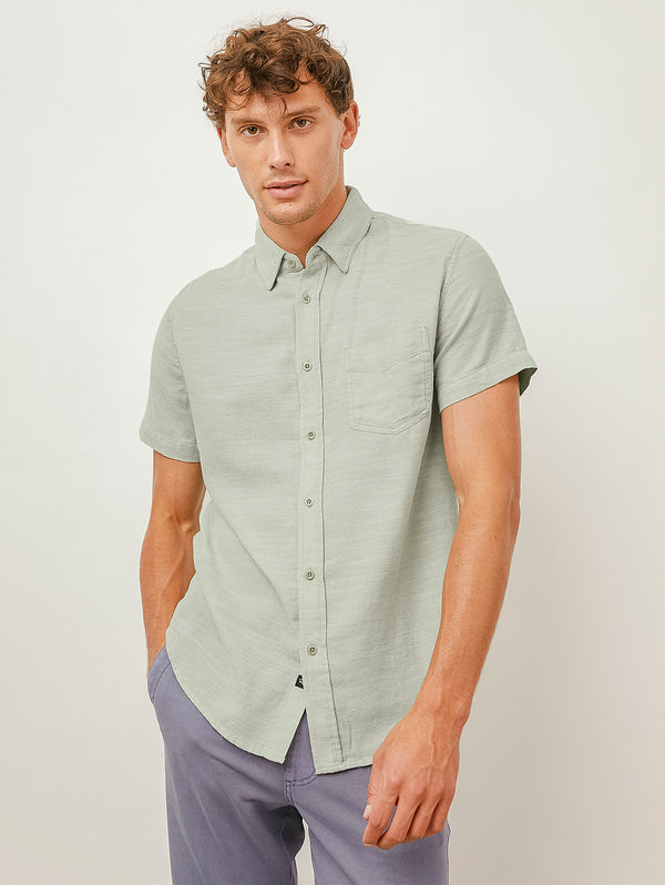 Fairfax Short Sleeve Shirt - Sage-Rails-Over the Rainbow