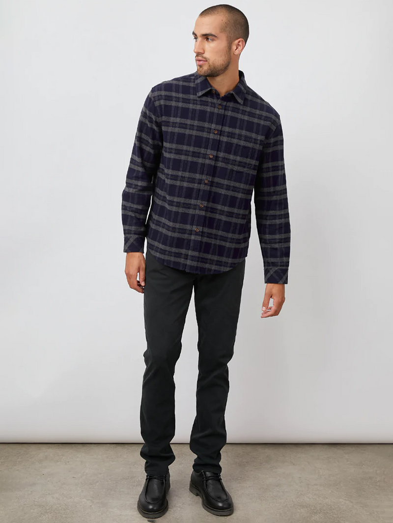 Forrest Shirt - Ancient Navy Melange-Rails-Over the Rainbow