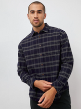 Forrest Shirt - Ancient Navy Melange-Rails-Over the Rainbow