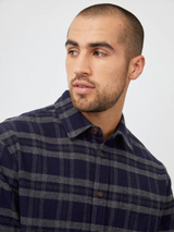 Forrest Shirt - Ancient Navy Melange-Rails-Over the Rainbow
