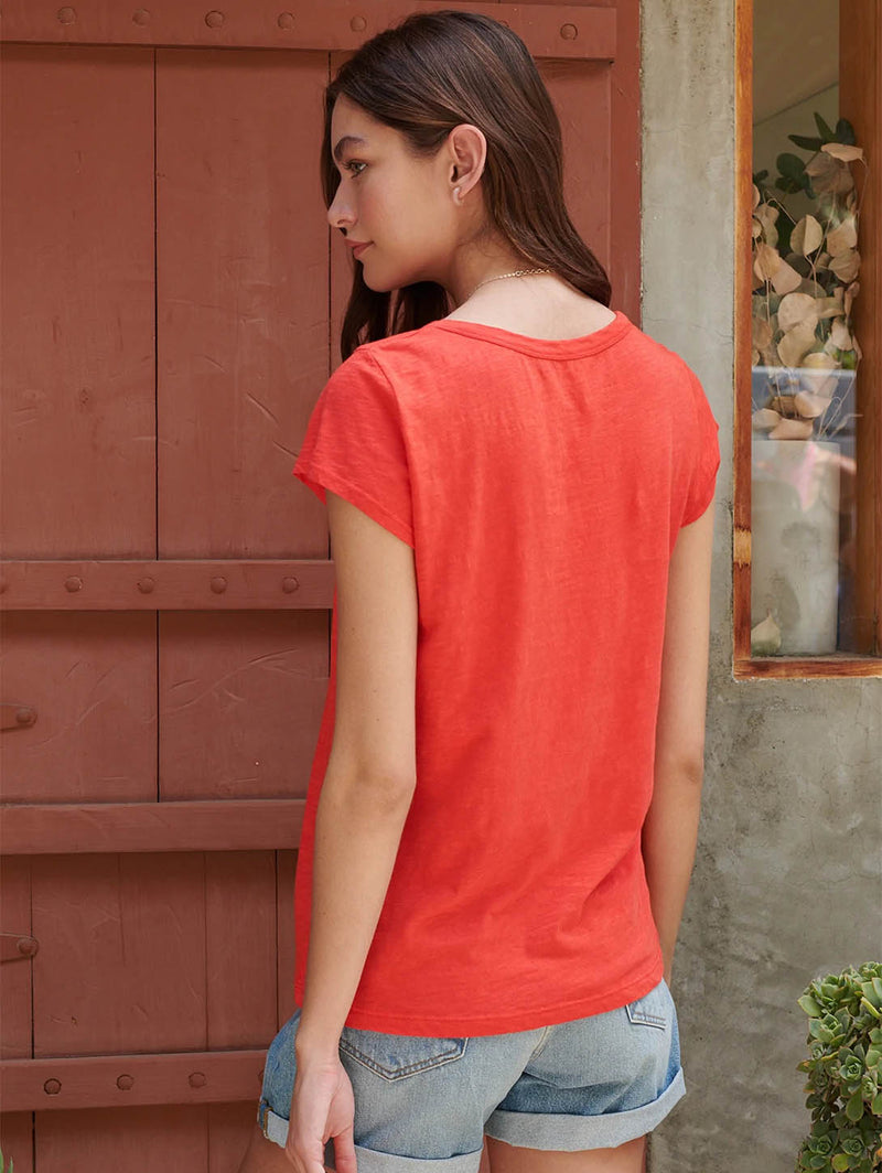 Kira Scoop Tee-Velvet-Over the Rainbow