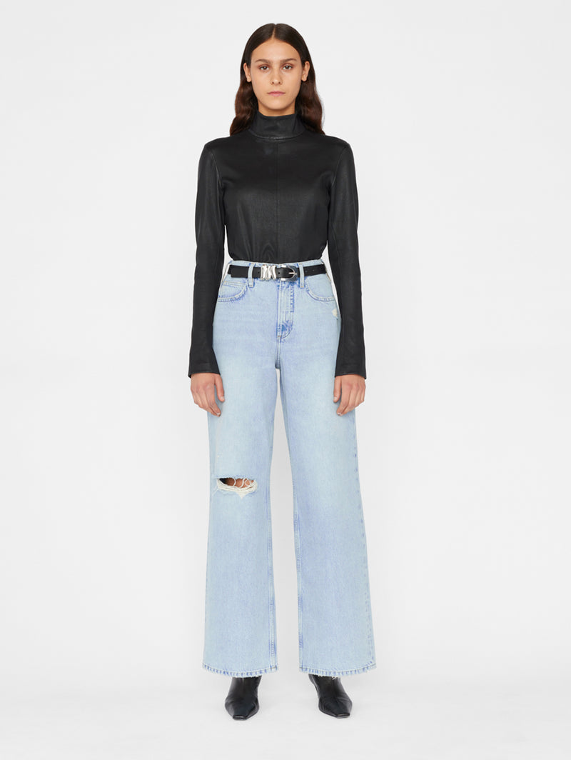 Le High Wide Leg Jean - Bilson Rips-FRAME-Over the Rainbow