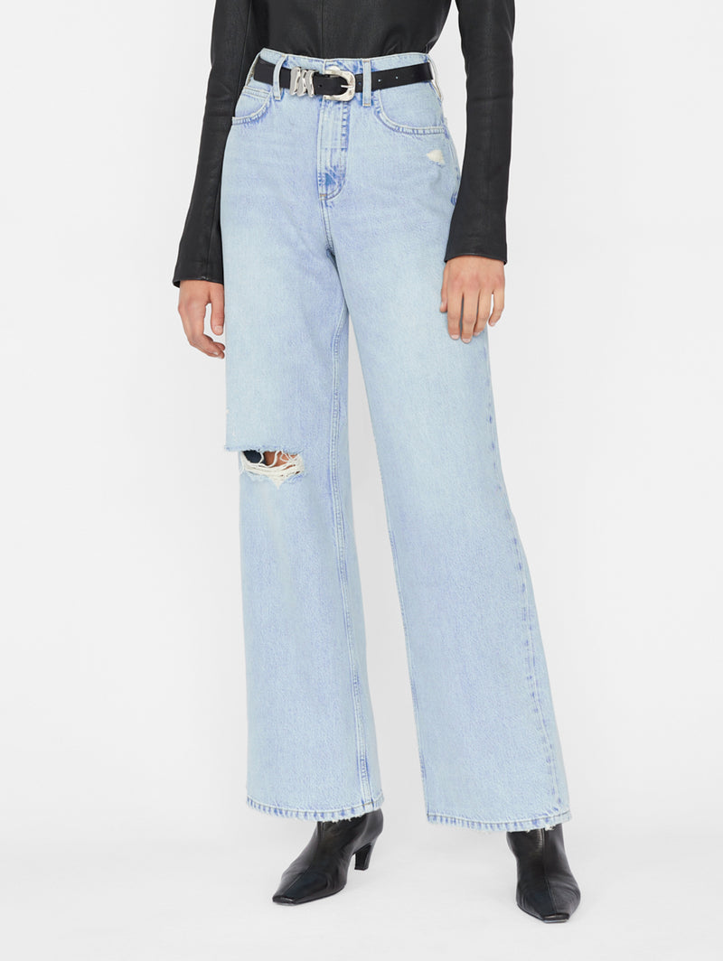 Le High Wide Leg Jean - Bilson Rips-FRAME-Over the Rainbow