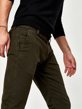 Johnny Twill Slim Pant - Dark Green-Mavi-Over the Rainbow