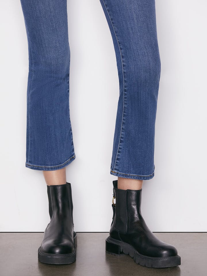 Frame crop top mini boot