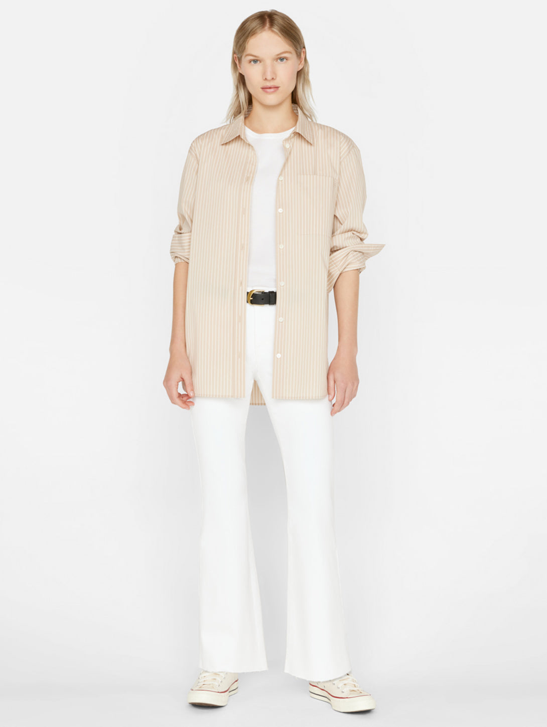 Le Easy Flare Raw Jean - Blanc-FRAME-Over the Rainbow