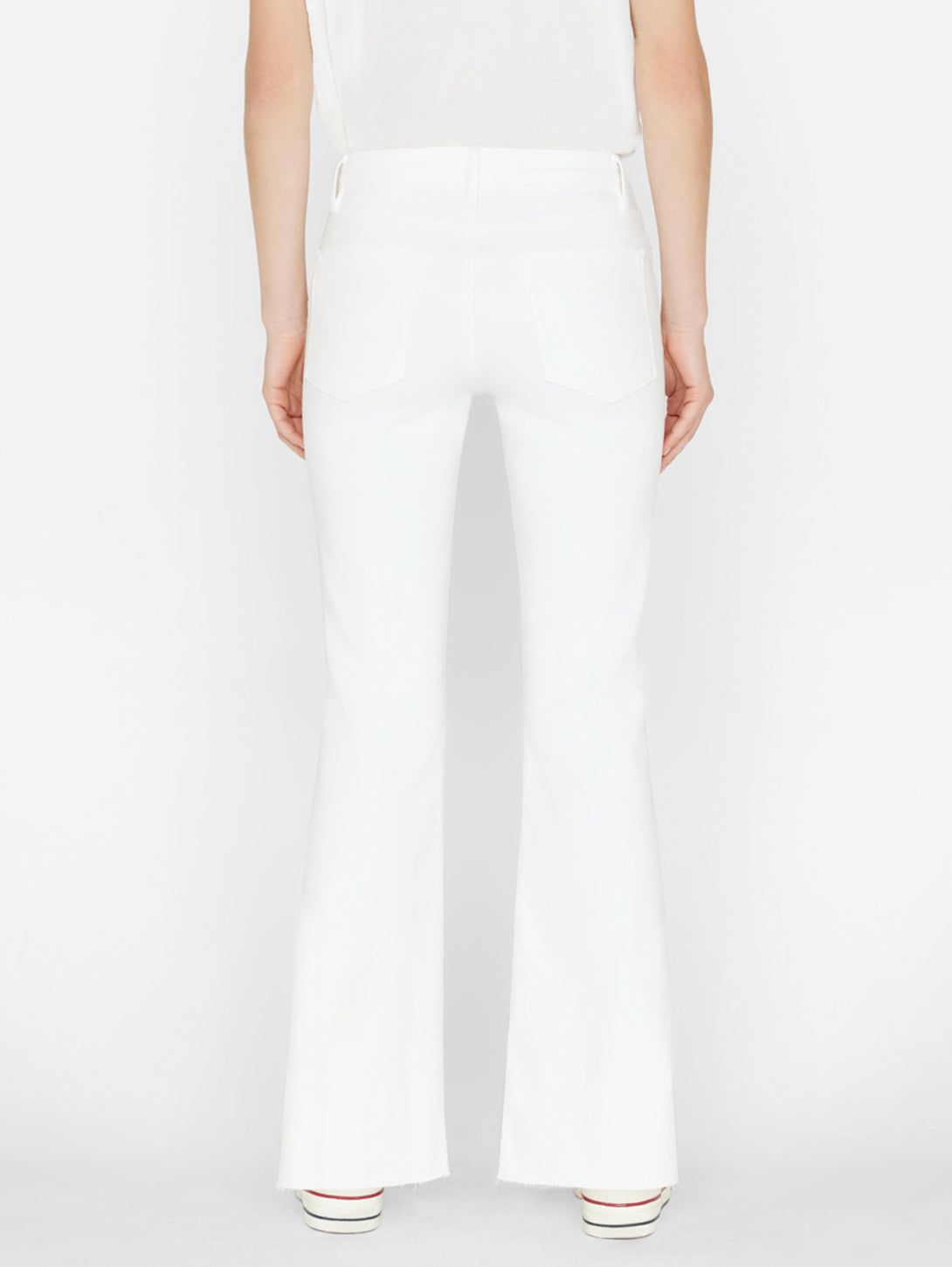 Le Easy Flare Raw Jean - Blanc-FRAME-Over the Rainbow