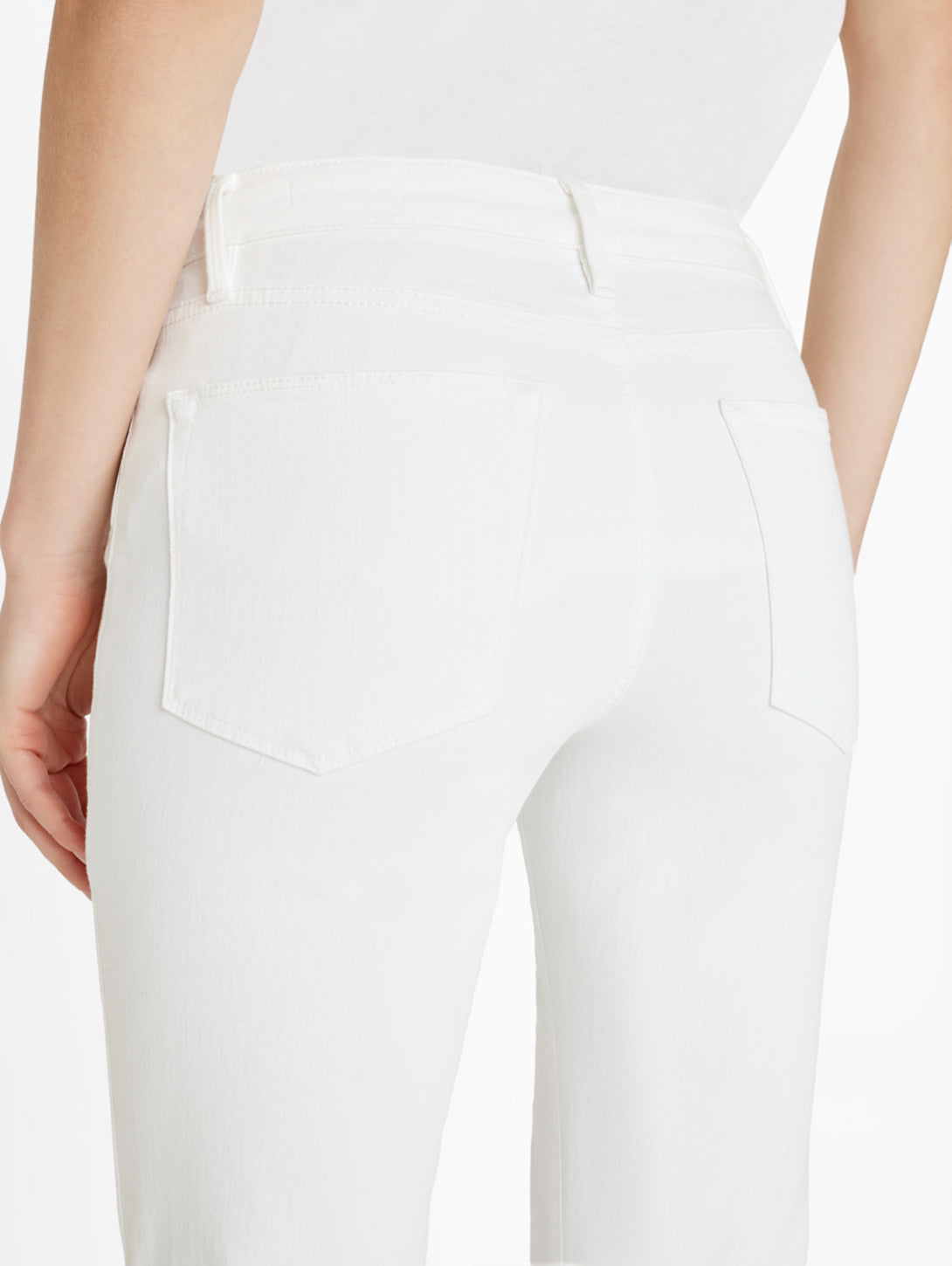 Le Easy Flare Raw Jean - Blanc-FRAME-Over the Rainbow