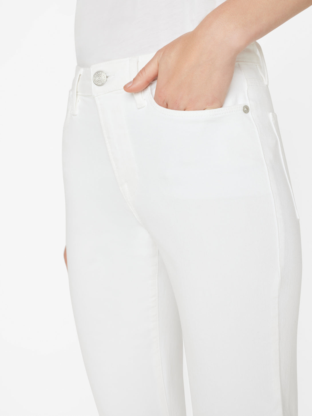 Le Easy Flare Raw Jean - Blanc-FRAME-Over the Rainbow