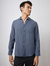 Wyatt Button Down Shirt - Sea Blue-Rails-Over the Rainbow