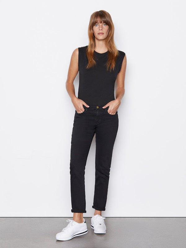 Le Garcon Girlfriend Jean - Noir-FRAME-Over the Rainbow