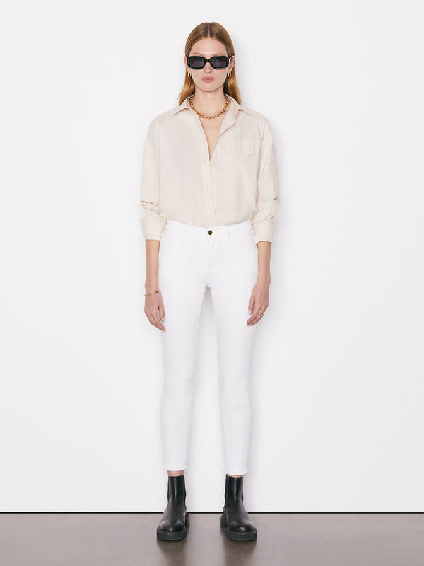 Le High Skinny Jean - Blanc-FRAME-Over the Rainbow