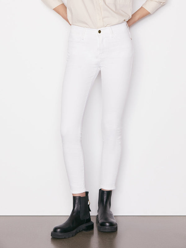 Le High Skinny Jean - Blanc-FRAME-Over the Rainbow