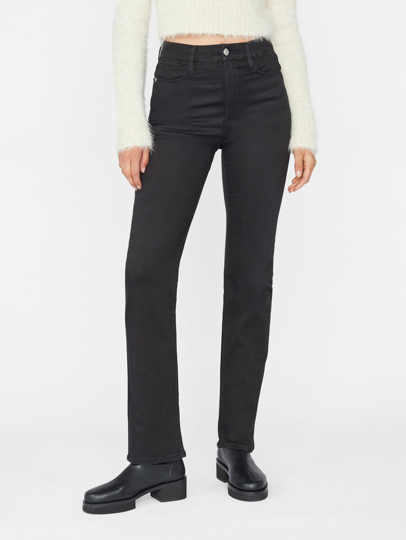 Le Super High Straight Jean - Black Finn-FRAME-Over the Rainbow