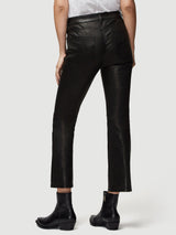 Le Crop Leather Mini Boot Jean - Washed Black-FRAME-Over the Rainbow