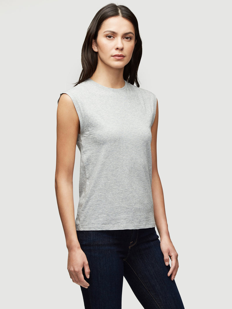 Le Mid Rise Muscle T-Shirt-FRAME-Over the Rainbow