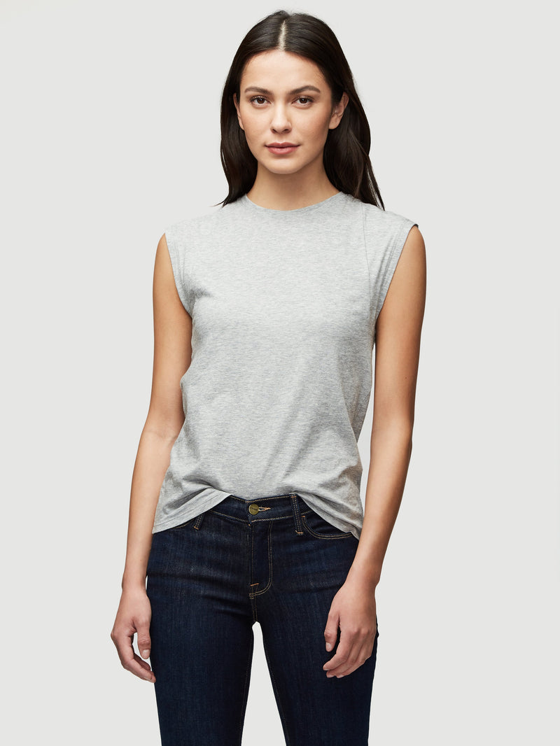 Le Mid Rise Muscle T-Shirt-FRAME-Over the Rainbow