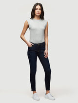 Le Mid Rise Muscle T-Shirt-FRAME-Over the Rainbow