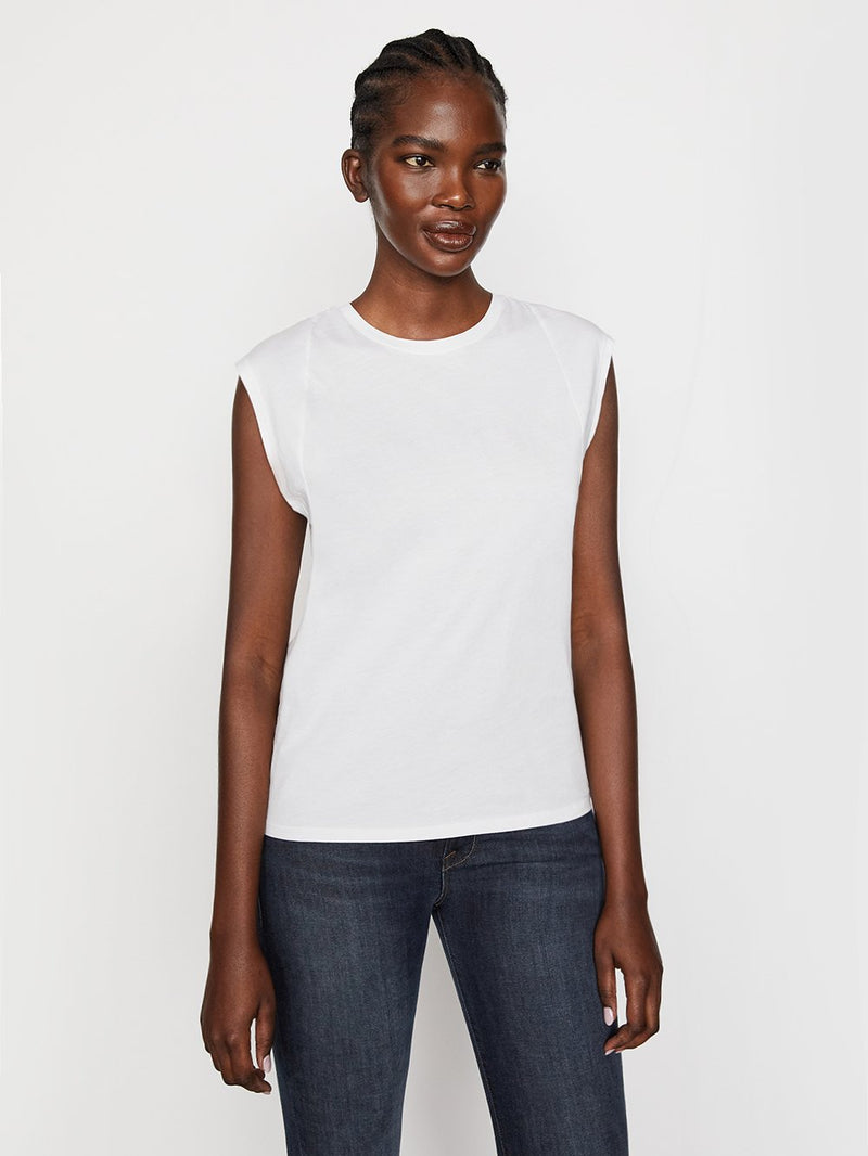 Le Mid Rise Muscle T-Shirt-FRAME-Over the Rainbow
