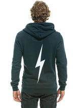 Bolt Zip Hoodie - Charcoal-AVIATOR NATION-Over the Rainbow