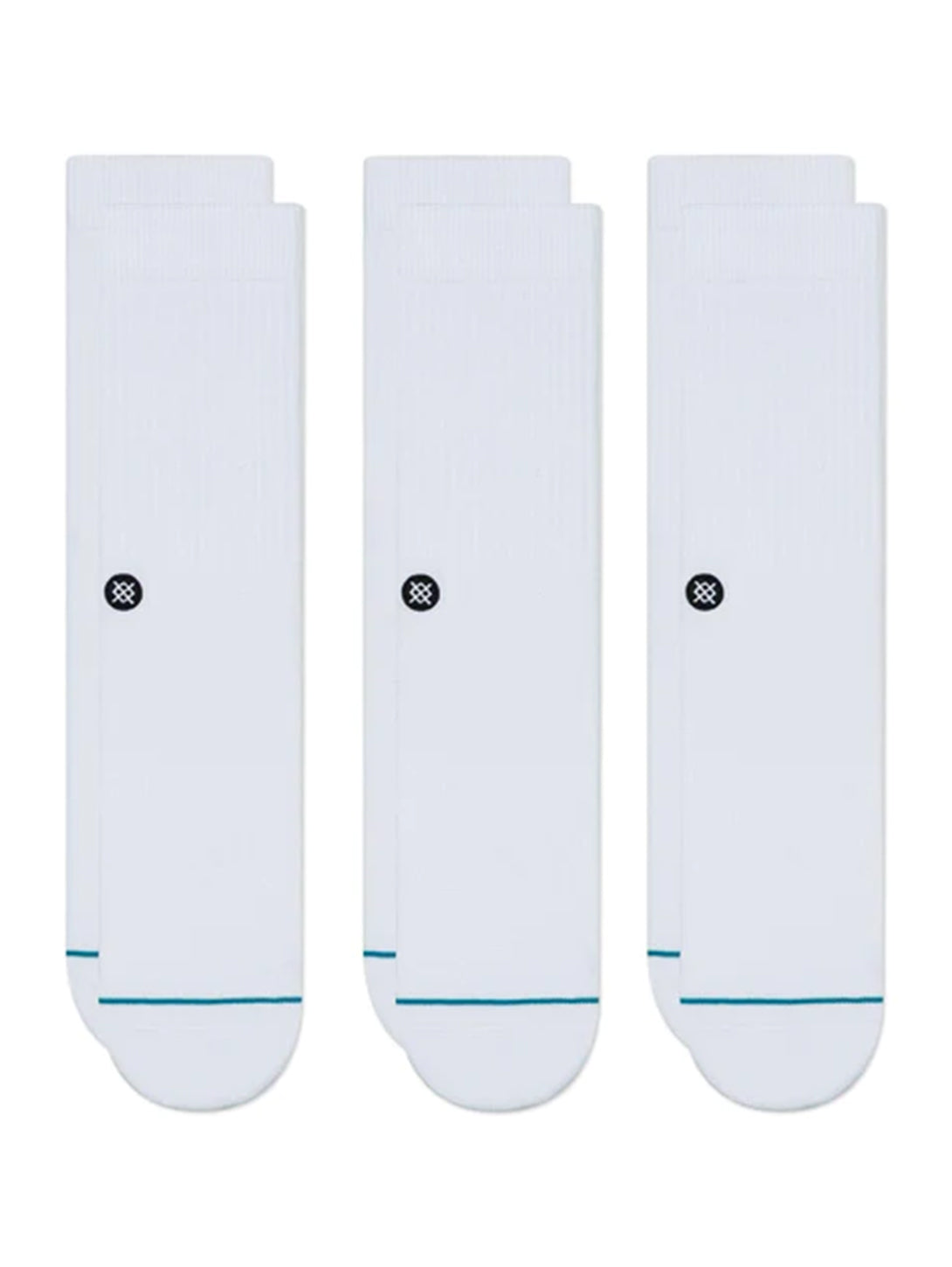 Icon Crew Sock 3 Pack - White-Stance-Over the Rainbow