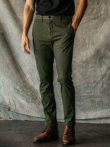 The Axe Denit Chino Pant - Military Green-HIROSHI KATO-Over the Rainbow